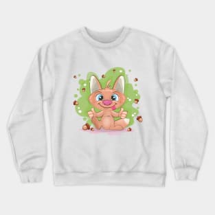 Cute cartoon fox Crewneck Sweatshirt